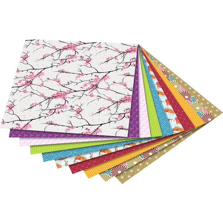 FOLIA Pliage du papier Japan (Multicolore, 50 pièce)