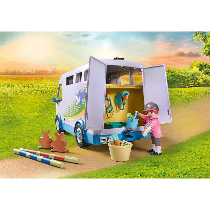 PLAYMOBIL Cavalli della cascata Scuola mobile di equitazione (71493)