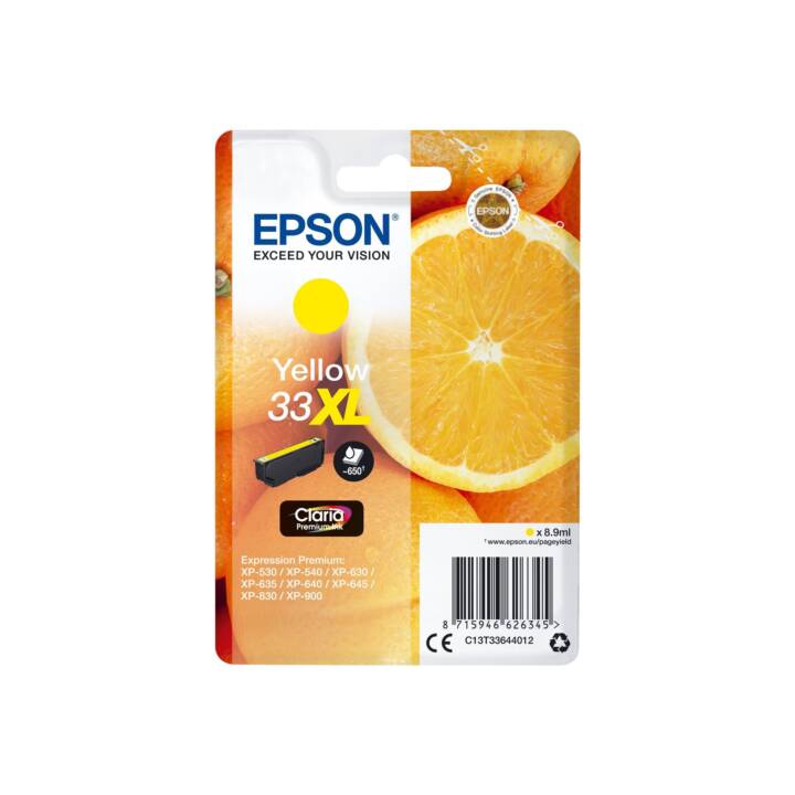 EPSON 33XL (Jaune, 1 pièce)