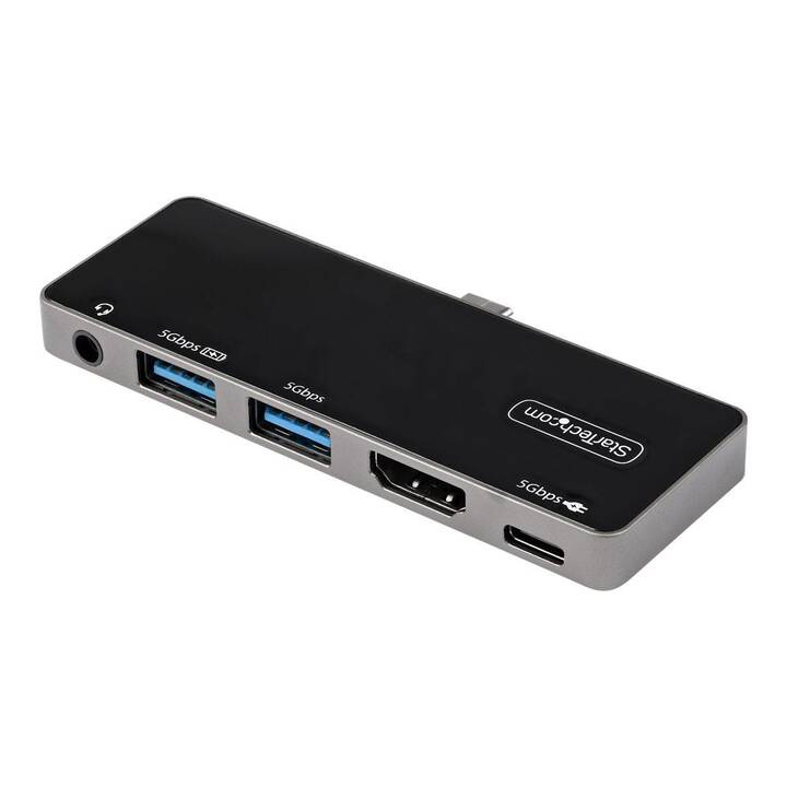 STARTECH.COM DKT30ICHPD (5 Ports, 3.5 mm Klinke, USB Typ-C, HDMI, USB Typ-A)