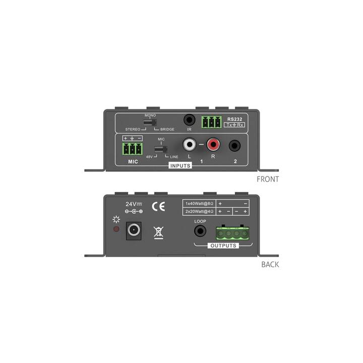 PURELINK PT-AA220 (Amplificatori per stereo, Grigio)