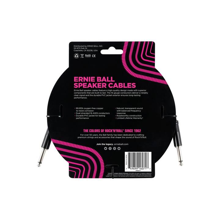 ERNIE BALL 6071 Adapterkabel (6.35 mm Klinke, 91 m)