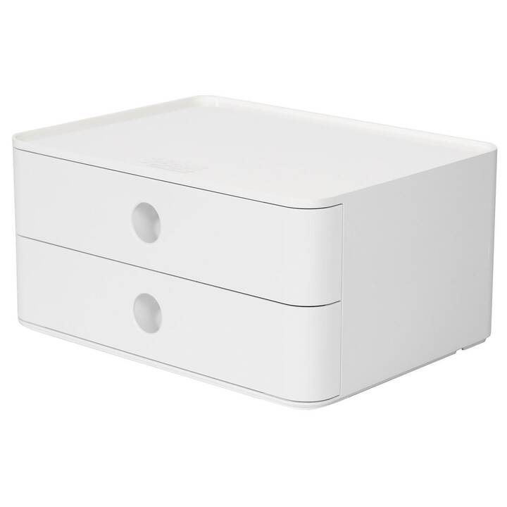 HAN Büroschubladenbox Allison (26 cm  x 19.5 cm  x 12.5 cm, Weiss)