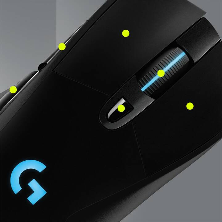 LOGITECH G703 Lightspeed Maus (Kabellos, Gaming)