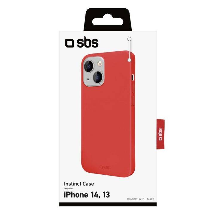 SBS Backcover Instinct (iPhone 13, iPhone 14, Rouge)