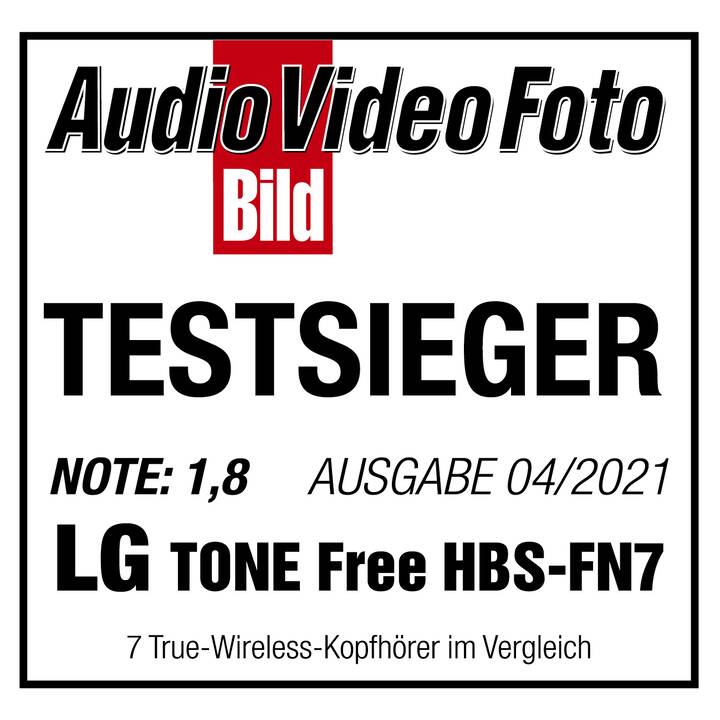 LG TONE Free FN7 (In-Ear, Bluetooth 5.0, Weiss)