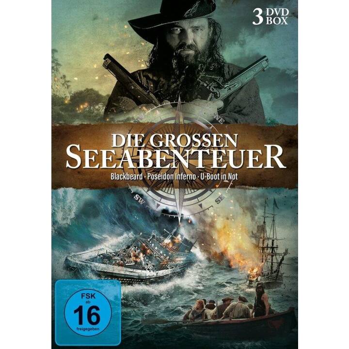 Die grossen Seeabenteuer - Blackbeard / Poseidon Inferno / U-Boot in Not (DE, EN)
