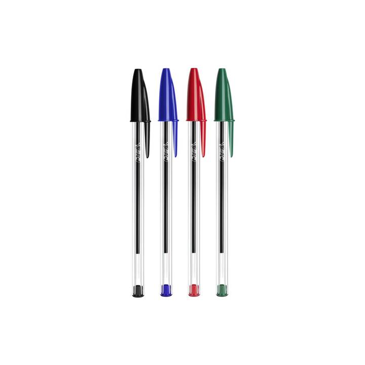 BIC Kugelschreiber Cristal (Blau, Grün, Schwarz, Rot)