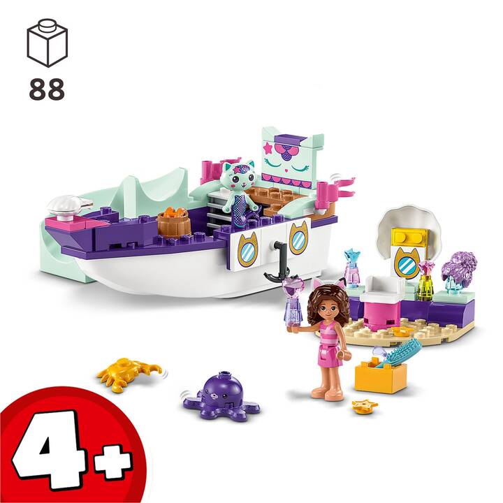 LEGO Gabby's Dollhouse Le bateau et le spa de Gabby et Marine