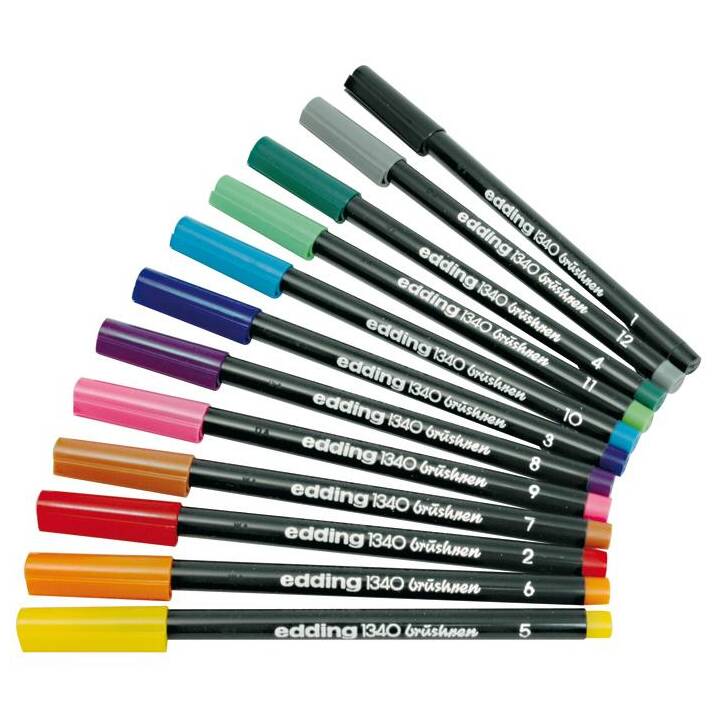 EDDING Crayon feutre (Multicolore, 10 pièce)