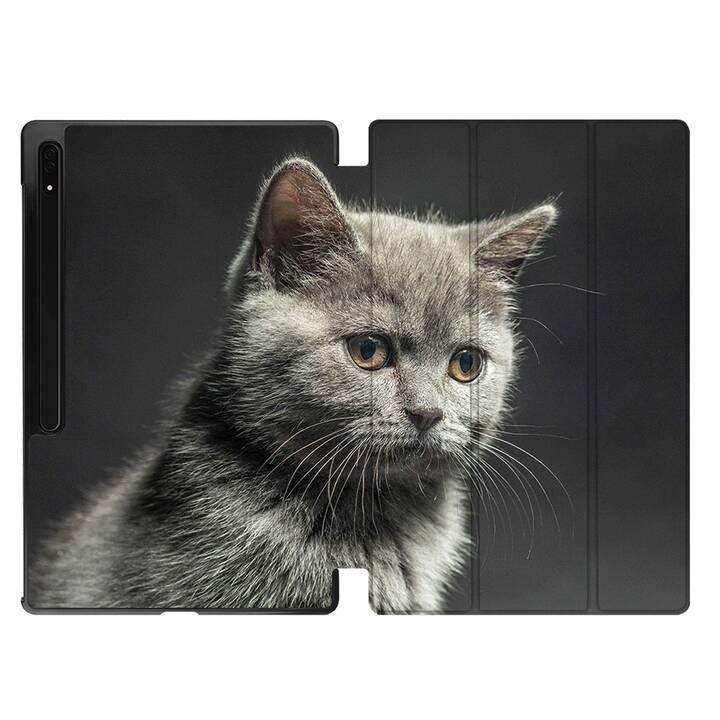 EG Hülle für Samsung Galaxy Tab S8 Ultra 14.6" (2022) - Grau - Katzen