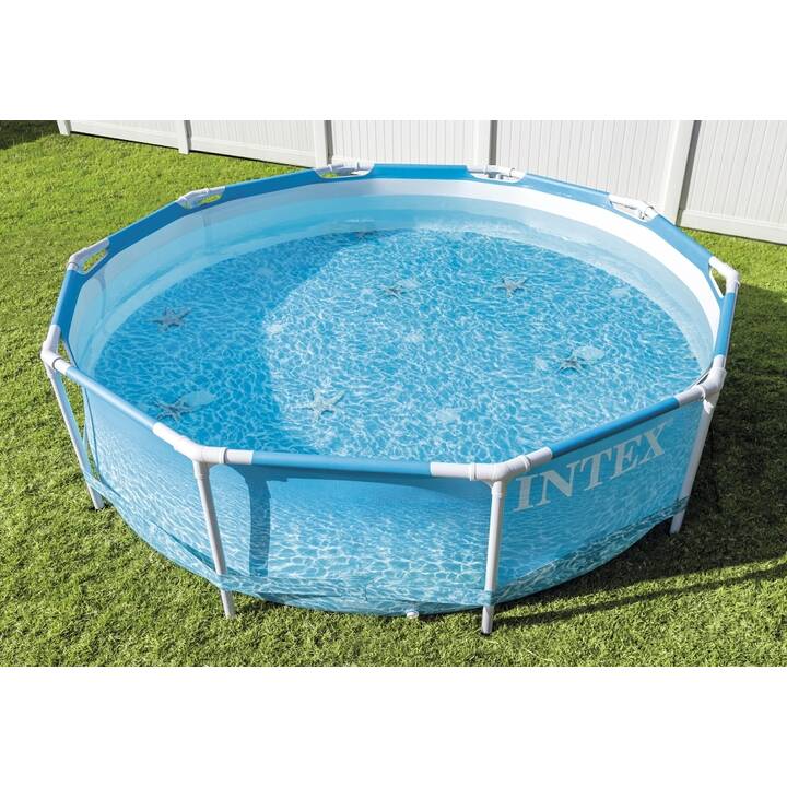INTEX Piscina fuori terra con struttura tubolare in acciaio Beachside Metal Frame (305 cm x 76 cm)