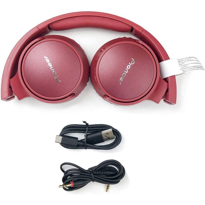 PIONEER SE-S6BN-R (On-Ear, Bluetooth 5.0, Rouge)