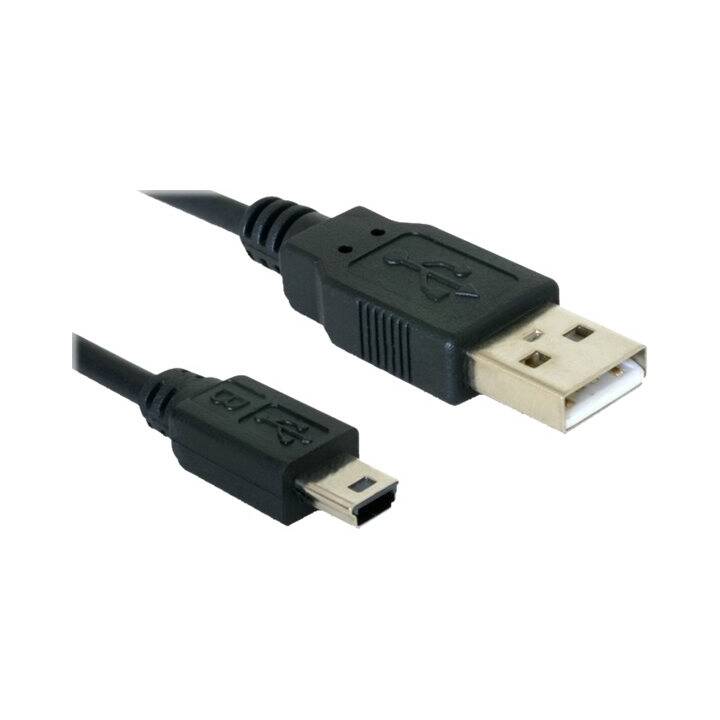 DELOCK Câble USB (Mini USB 2.0 de type B, USB 2.0 Type-A, 3 m)
