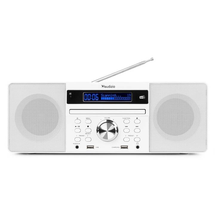 AUDIZIO Prato Radio digitale (Bianco)