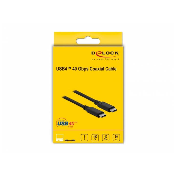 DELOCK USB-Kabel (USB-C, 0.8 m)