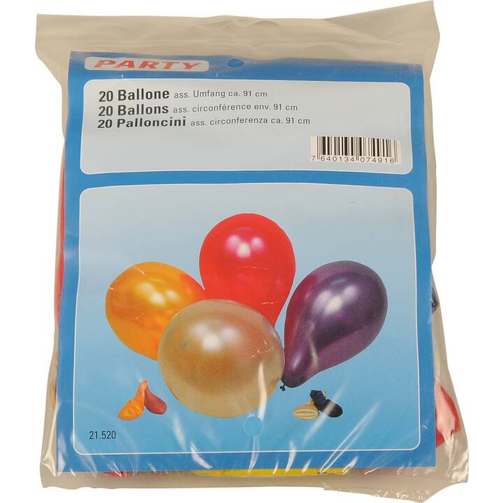 PARTY Ballon (91 cm, 20 Stück)