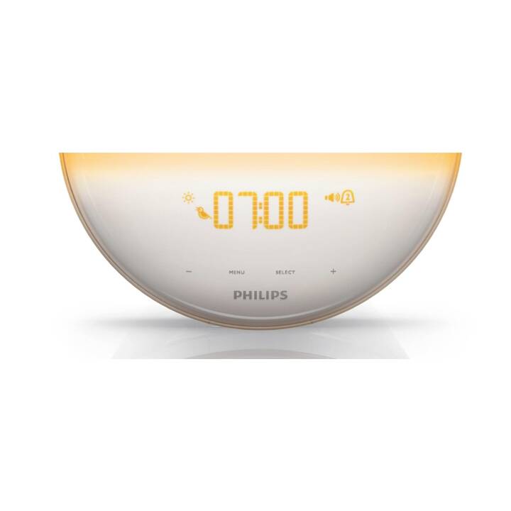 PHILIPS Réveil de luminothérapie SmartSleep HF3532/01 Wake-Up Light Premium (Blanc)