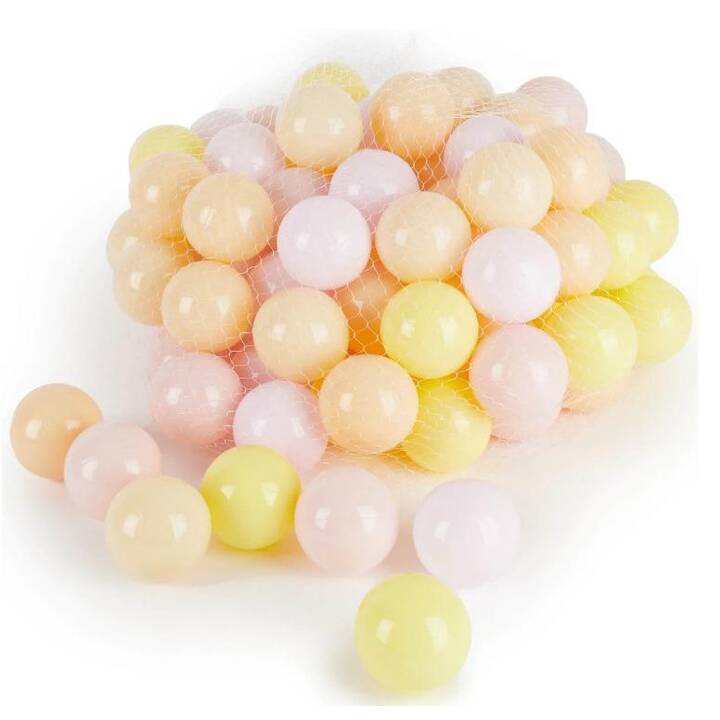 BIECO Balles (Beige, Jaune clair, Pourpre, Rose clair, Unicolore)
