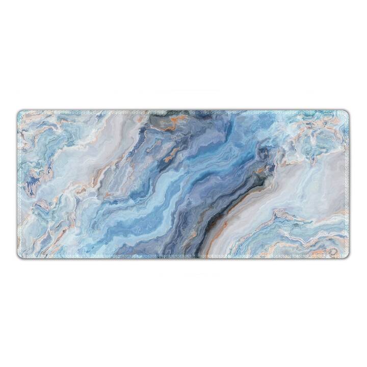 EG tappetino per tastiera (70x30cm) - blu - marmo
