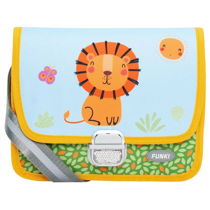 FUNKI Kindergartentasche Happy Lion (4 l, Gelb, Orange, Blau)