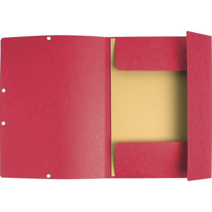 EXACOMPTA Dossier à élastique (Rouge, A4, 10 pièce)