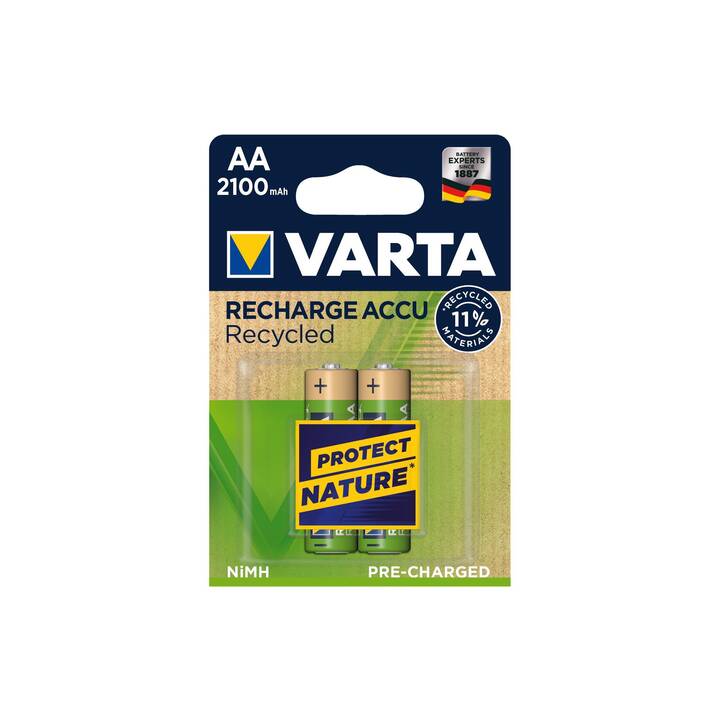 VARTA Recycled Batteria (AA / Mignon / LR6, Universale, 2 pezzo)