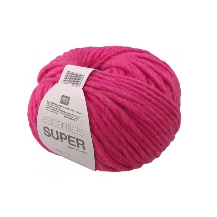 RICO DESIGN Wolle Super Super Chunky (100 g, Pink, Rosa)