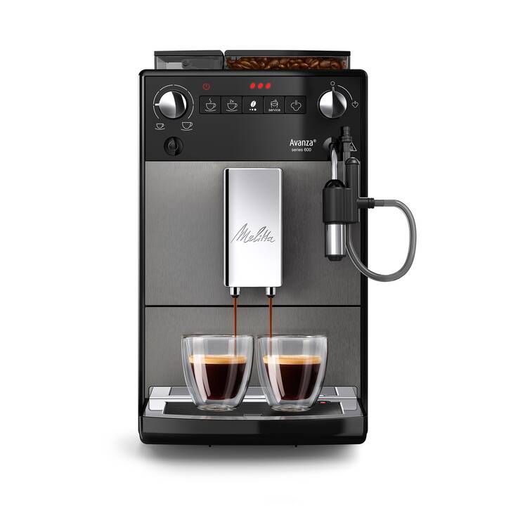 MELITTA Avanza series 600 (Argent titane, 1.5 l, Machines à café automatique)