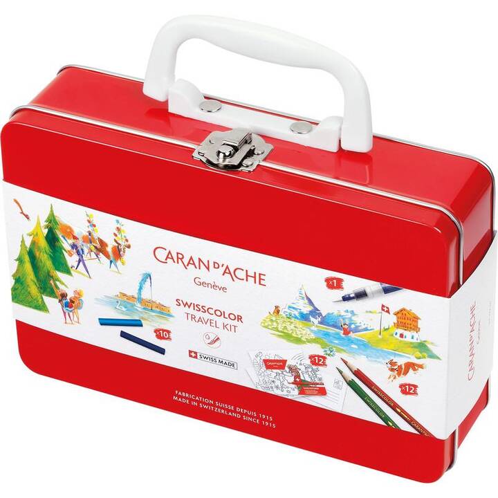 CARAN D'ACHE Cassetta dei colori Swisscolor Travel Kit (36 x)