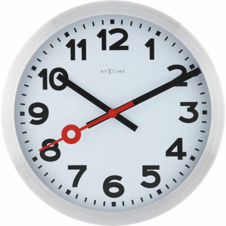 NEXTIME Station Wanduhr (Analog, 35 cm)