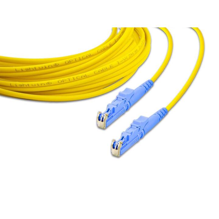 LIGHTWIN LSP-09 E2-E2 1.0 1m E-2000 E-2000 E-2000 Câble à fibre optique jaune, bleu