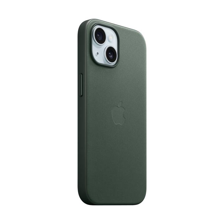 APPLE Backcover Fine Woven (iPhone 15, Verde)