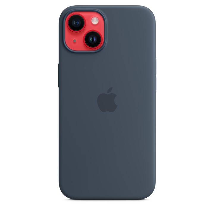 APPLE Backcover MagSafe (iPhone 14, Blu tempesta)