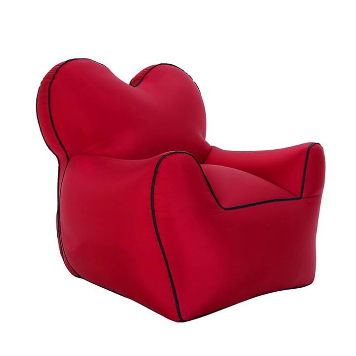 EG canapé gonflable - rouge - 80cmx80cmx70cm