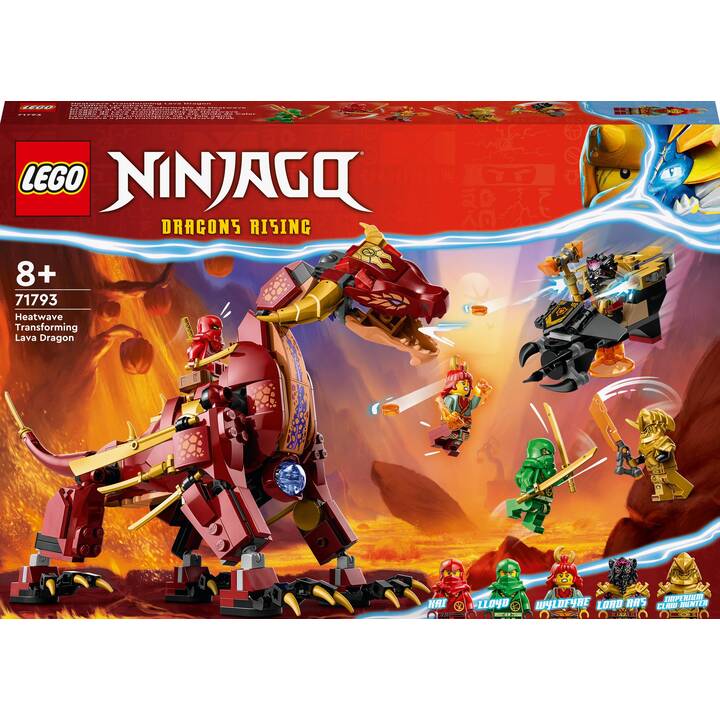 LEGO Ninjago Dragone di Lava Transformer Heatwave (71793)