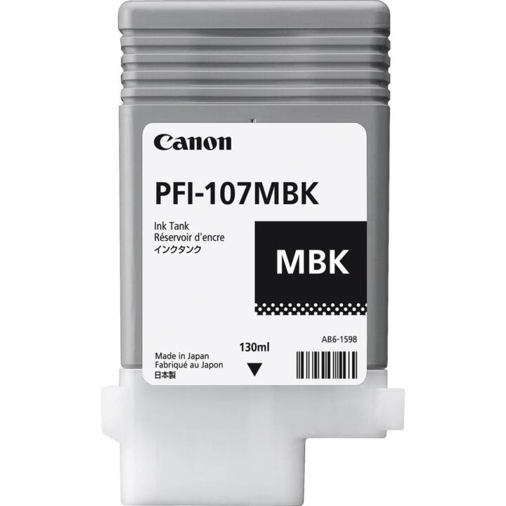 CANON PFI-107 MBK (Noir, Noir mat, 1 pièce)
