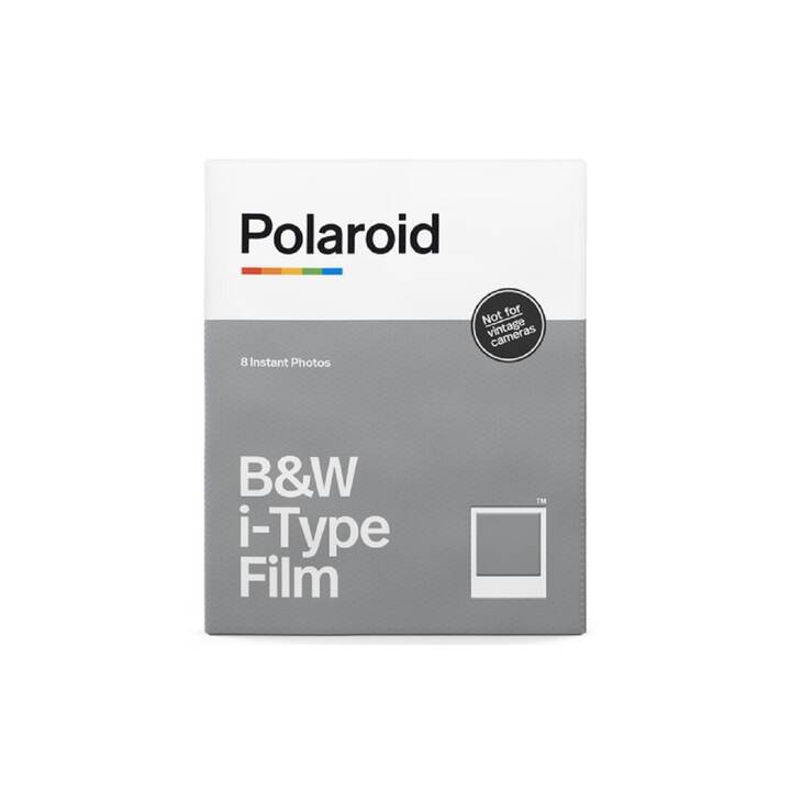 POLAROID Black & White i-Type - 8x Sofortbildfilm (Polaroid i-Type, Weiss)