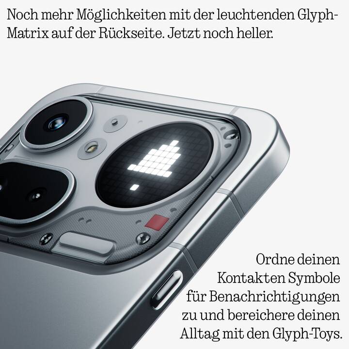 NOTHING Phone [4a] Pro (256 GB, Silber, 6.83