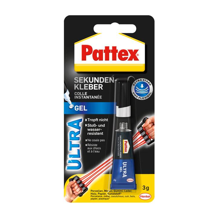 PATTEX Colle instantanée Ultra (3 g, 1 pièce)