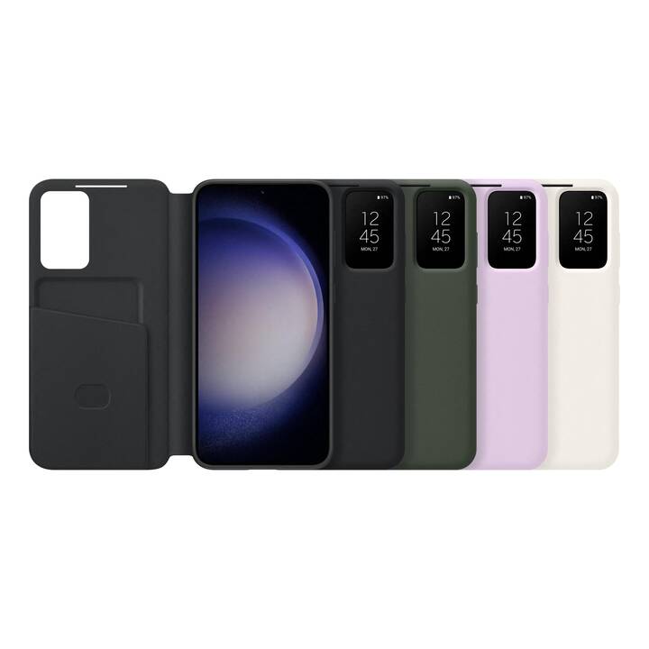 SAMSUNG Flipcover Smart View Wallet Case (Galaxy S23+, Noir)