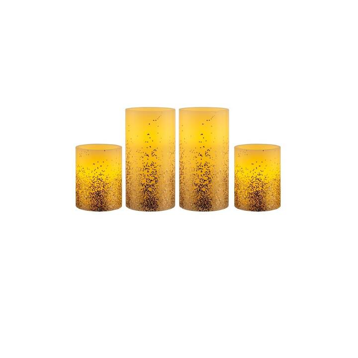 PAULEEN LED-Kerze (Gold, 4 Stück)