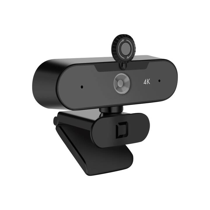 DICOTA PRO Plus Webcam (3840 x 2160, Schwarz)