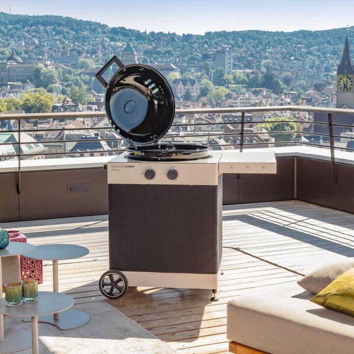 OUTDOORCHEF Arosa 570 G Tex Gril à gaz + Housse pour gril Arosa (Noir)