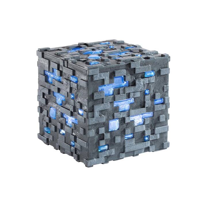 PALADONE LED Stimmungslicht Minecraft Illuminating Diamond Ore Cube (Grau, Blau)