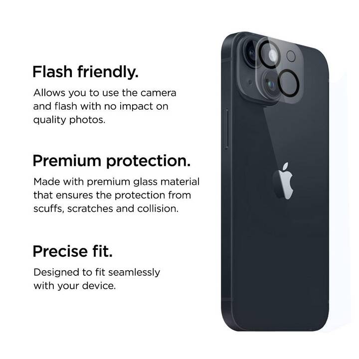 EIGER Vetro di protezione della telecamera Mountain Glass (iPhone 15, iPhone 15 Plus)