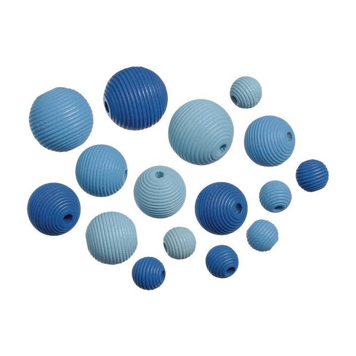 KNORR PRANDELL Perlen (20 Stück, Holz, Blau)