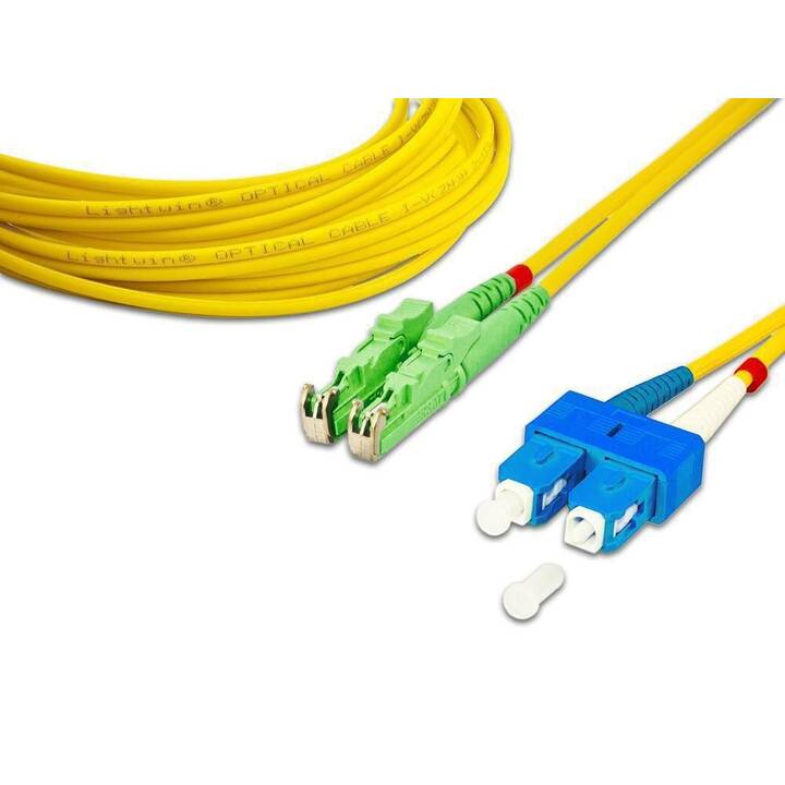 LIGHTWIN Câble réseau (E-2000 (APC), SC Single-Modus, 1 m)