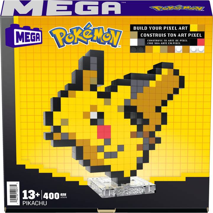 MEGA CONSTRUX Pikachu Pixel Art (400 Parti)