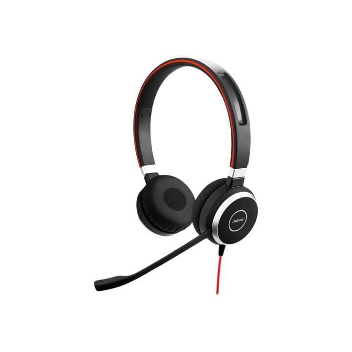 JABRA Casque micro de bureau Evolve 40 MS Stereo (On-Ear, Câble, Noir)